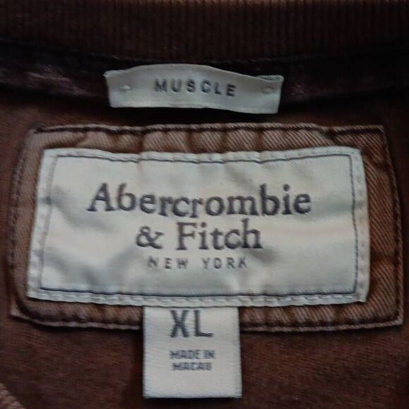Abercrombie & Fitch Muscle Tshirt XL  New York Lake Placid Tee PTP 22.5" Length - Picture 3 of 7